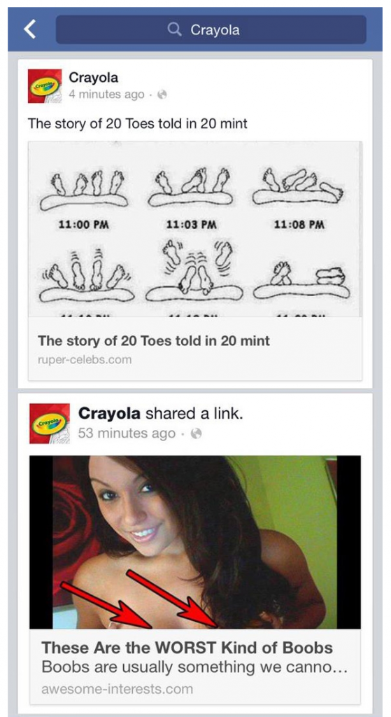 Crayola Facebook-Hack